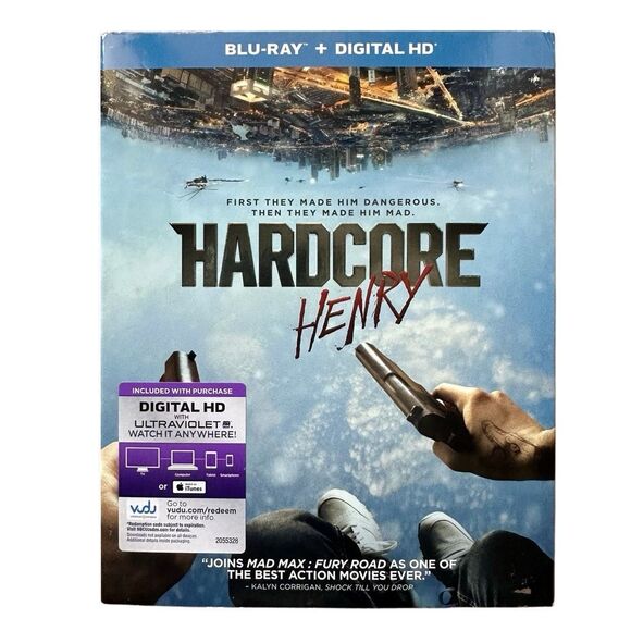 Hardcore Henry (Blu-ray + Digital HD, 2016) with Slipcover NWT - Picture 1 of 5